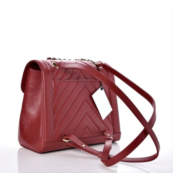 SOLD CHANEL Brand New Calfskin Backpack Red - Picture 4 of 8